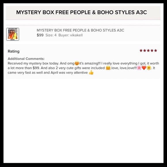 FREE PEOPLE BOHO MYSTERY BOX A2C - Picture 5 of 15